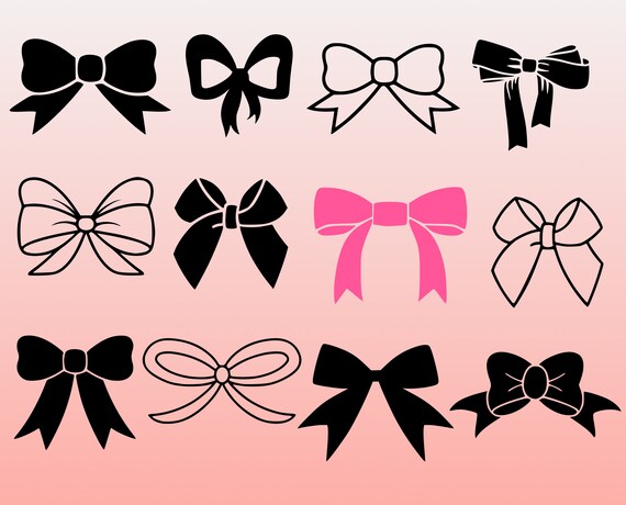 Download Bows Svg Bundle Bows Cut Files Dxf Png Eps Svg Bow Etsy PSD Mockup Templates