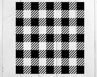Buffalo Plaid SVG, Plaid Svg, Checkered pattern, Plaid template, check pattern svg, buffalo plaid stencil, holiday plaid, Christmas plaid