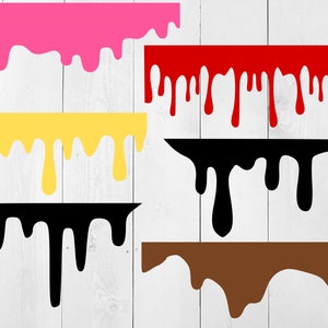 Dripping SVG, Melting SVG, Drip Svg, Dripping border svg, paint drips, blood svg, chocolate svg, dripping honey, Slime svg, dripping borders