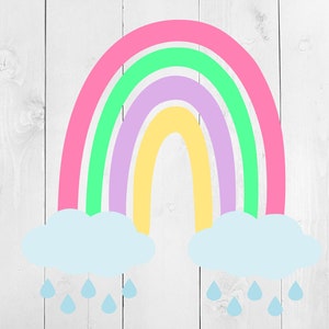 Boho Rainbow SVG, Neutral Rainbow Svg, Rainbow Png, Rainbow cut file, rainbow clip art, hand drawn rainbow, rainbow t-shirt, rainbow design