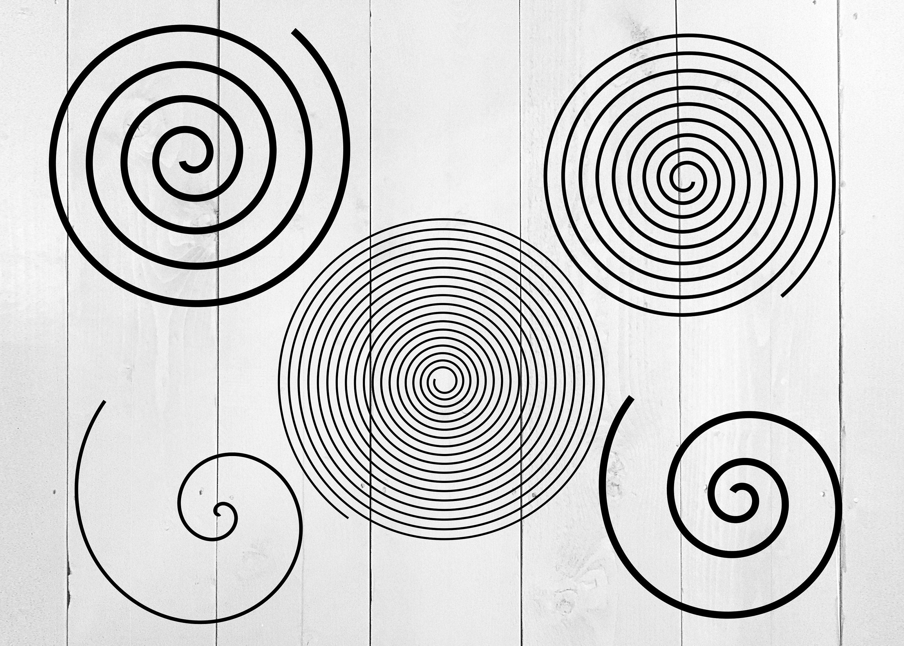 Spiral SVG Bundle Spiral Cut Files Hypnotic Spiral Swirl - Etsy