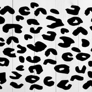 Leopard Print SVG, Seamless Leopard Print Cut File, dxf, png, Animal Print SVG, leopard pattern svg, cheetah print vector, cheetah spots svg