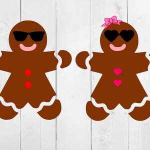 Gingerbread Man SVG, Gingerbread Woman SVG, Gingerbread Cut File, Christmas PNG, Gingerbread Boy, Gingerbread girl, Gingerbread svg