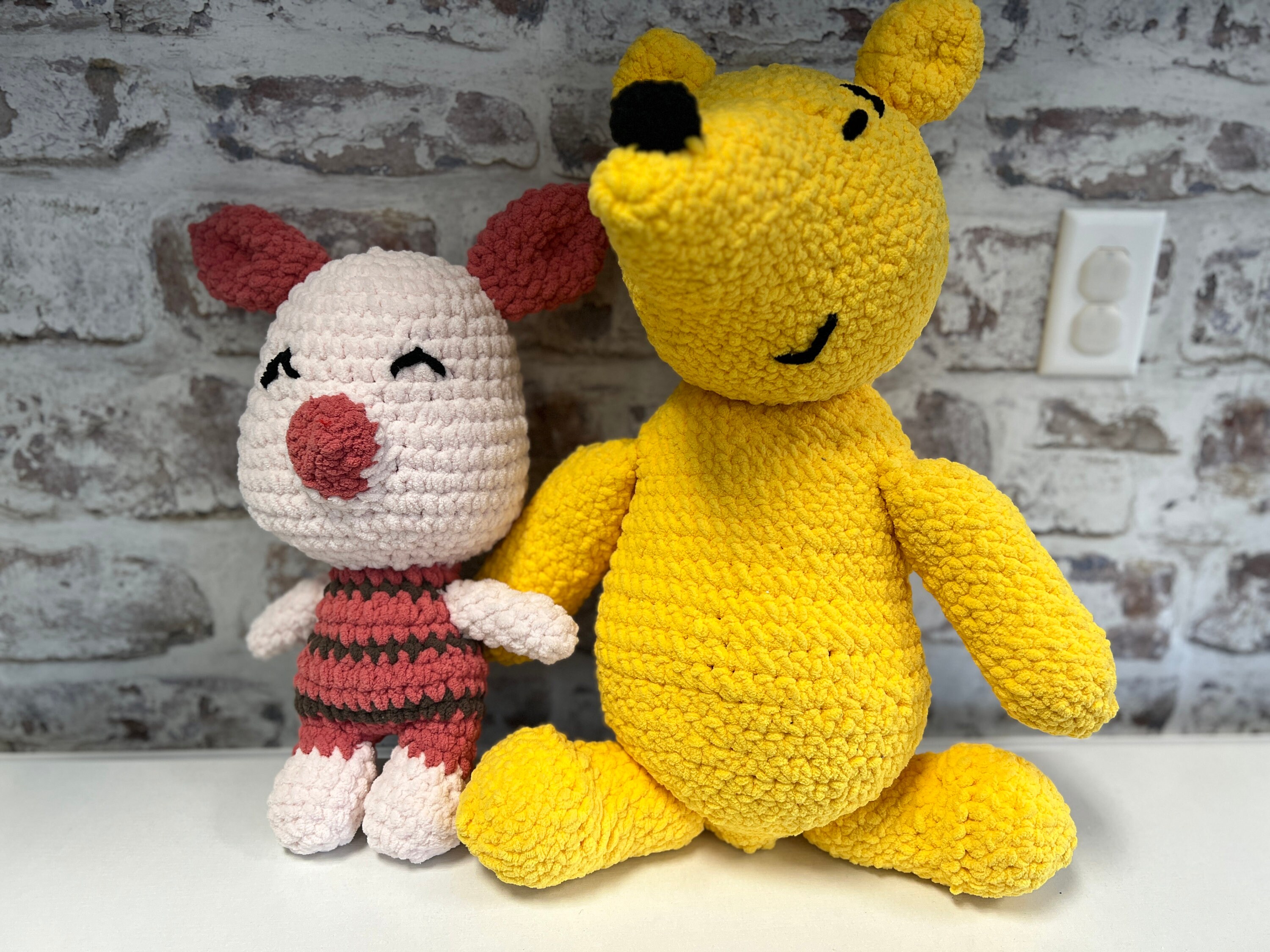 Handmade Crochet Piglet, Piglet Plushie, Crochet Piglet, Piglet Stuffed