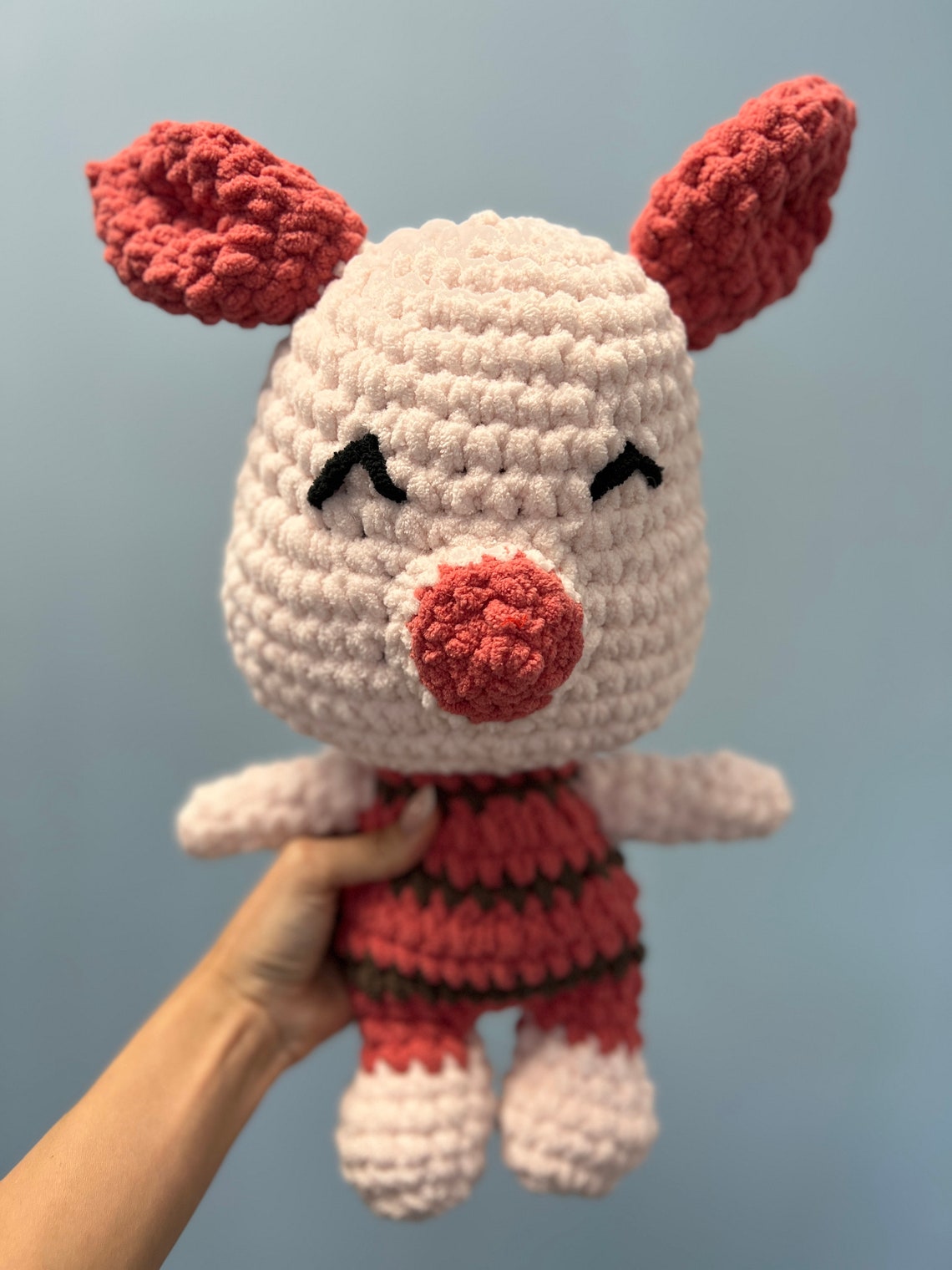 Handmade Crochet Piglet, Piglet Plushie, Crochet Piglet, Piglet Stuffed