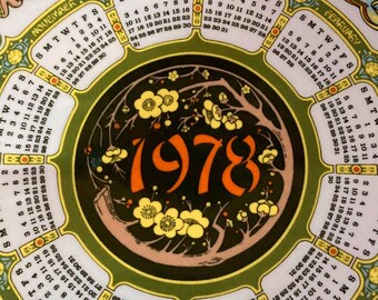 Wedgwood 1978 Calendar Plate: Samurai Porcelain Collectible (25