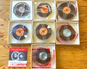 Audio magnétique vintage, bobines à bobines, musique pré-enregistrée Mid-Century
