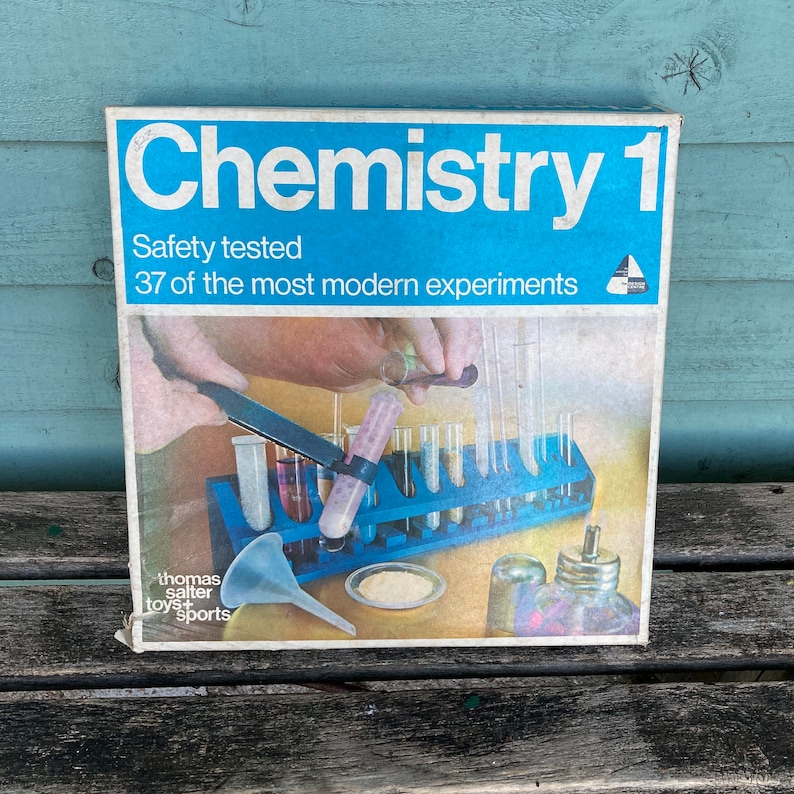 Chemistry Set 1 Thomas Salter vintage design center award toy Etsy