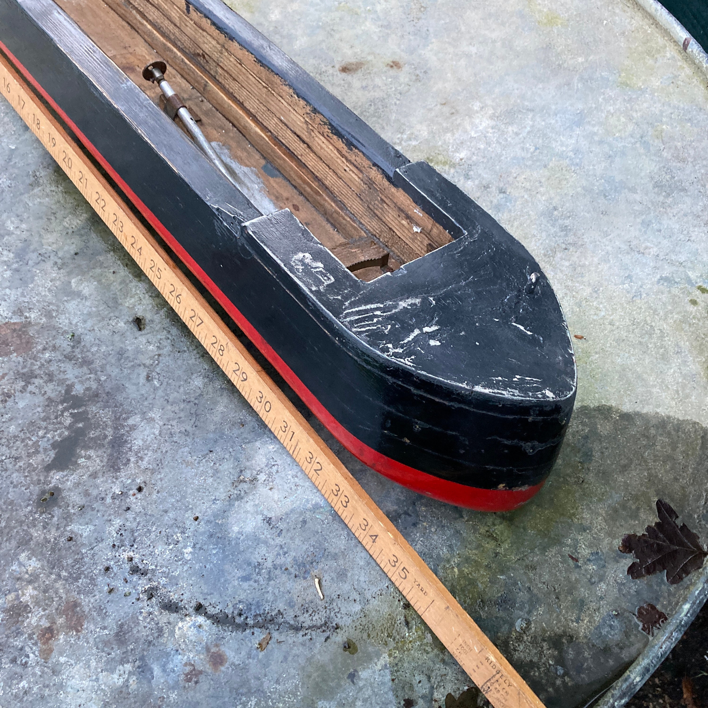 Model Boat Vintage wooden cargo ship 35 inches in length Etsy