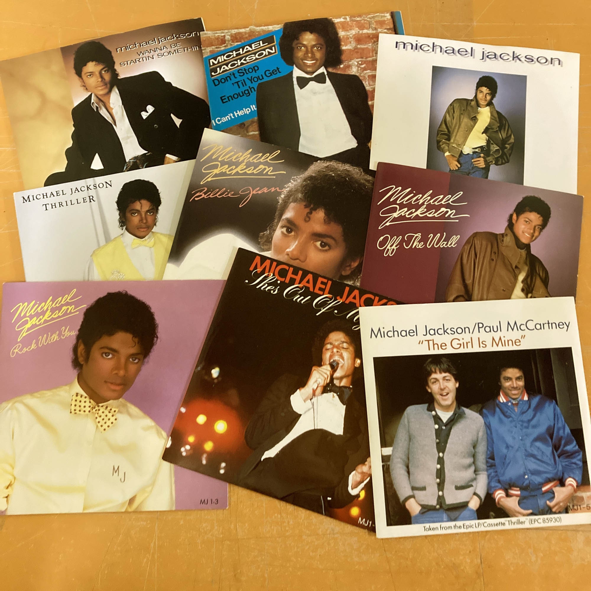 Michael Jackson Music, 9 X Singles, Red Vinyl, Limited