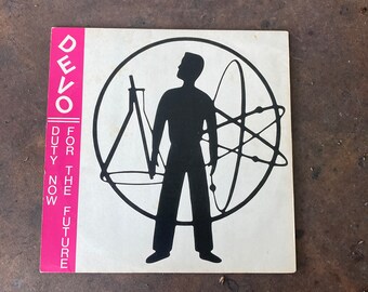 Album vinyle vintage Devo 12 pouces, devoir aujourd'hui pour l'avenir