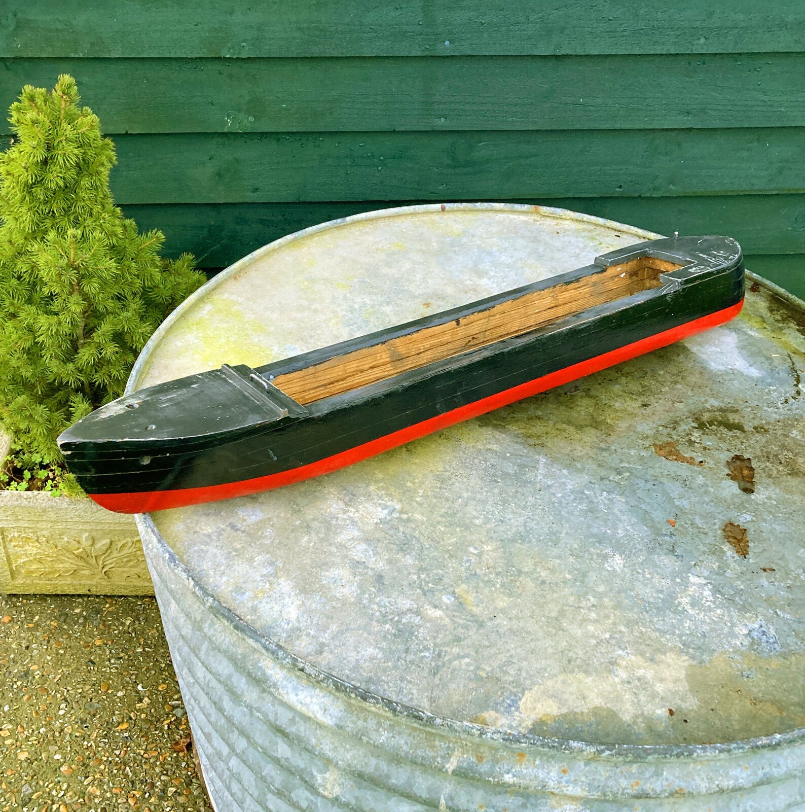 Model Boat Vintage wooden cargo ship 35 inches in length Etsy