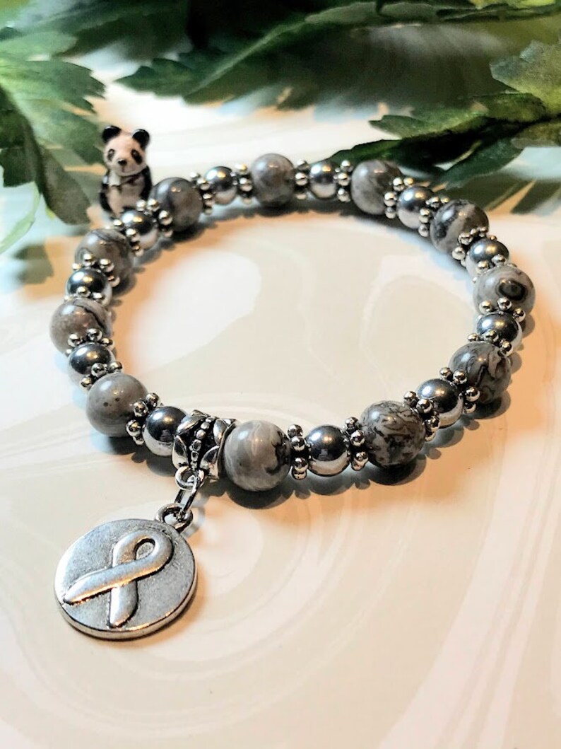 Brain Cancer Awareness Bracelet Brain Cancer Bracelet Brain Etsy