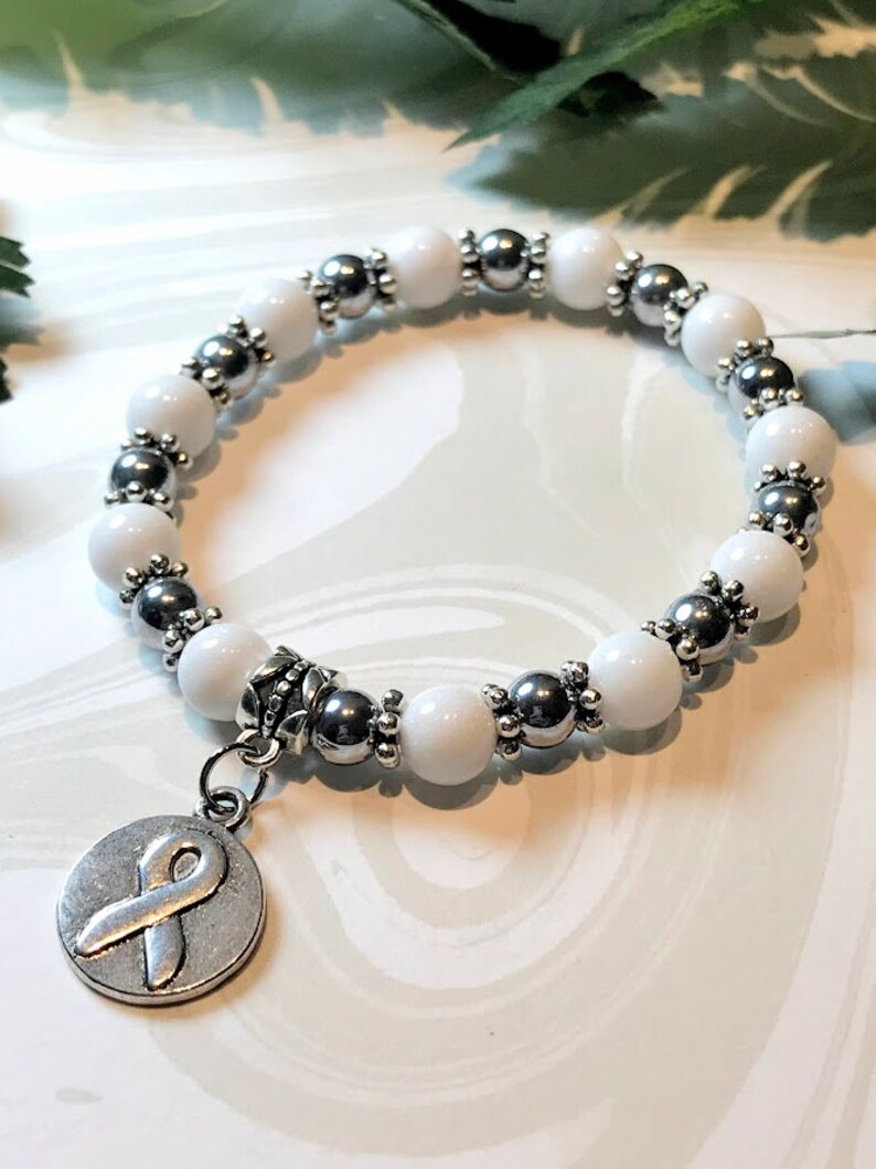 Lung Cancer Awareness Bracelet Lung Cancer Bracelet Lung