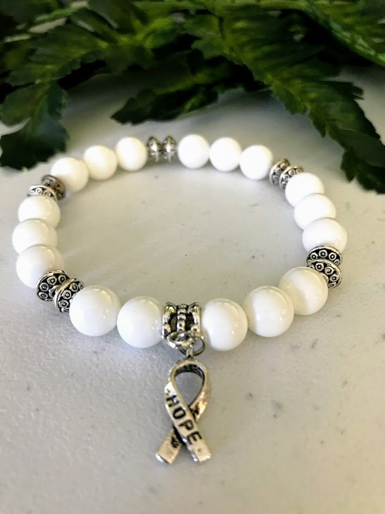 Lung Cancer Awareness Bracelet Lung Cancer Bracelet Lung Etsy