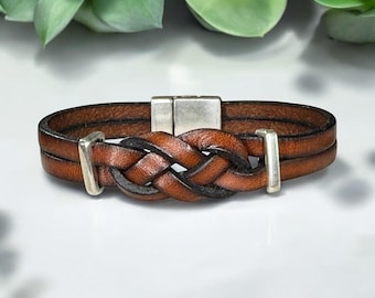 Josephine Knot Leather Bracelet
