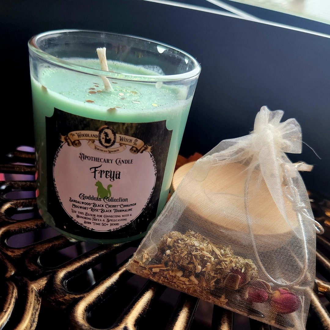 Freya Goddess Apothecary Candle for Love Magick & Beauty Etsy