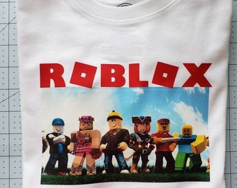 Kids Roblox Tshirt Etsy - fire and water roblox shirt