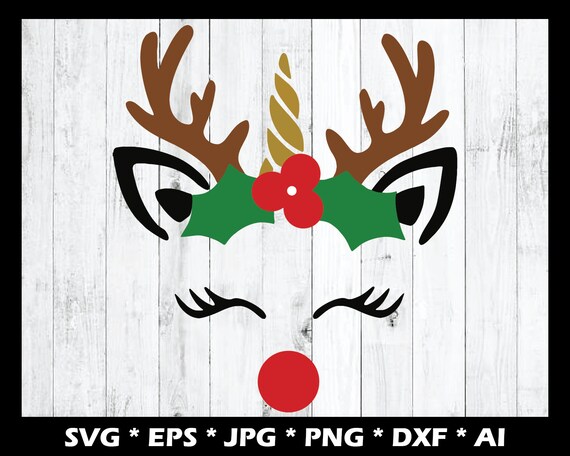 Download Unicorn Reindeer Svg Eps Dxf Png Jpg Ai Digital Etsy PSD Mockup Templates