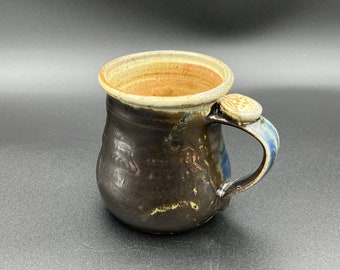 Artisan woodfired mug handmade stoneware