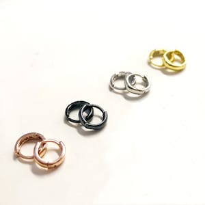 Klassieke oorringen, knuffeloorbellen, mini-oorbellen, 5,5 mm en 7 mm binnendiameter