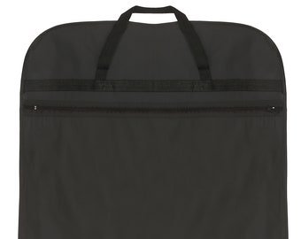 Hoesh UK Black 44" Waterproof Nylon Heavy Duty Travel Suit Carrier Cover Bags 