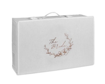 Hoesh International Wedding Breathable Bridal Gown Dress Travel Storage Medium Box With  Acid Free Tissue Paper