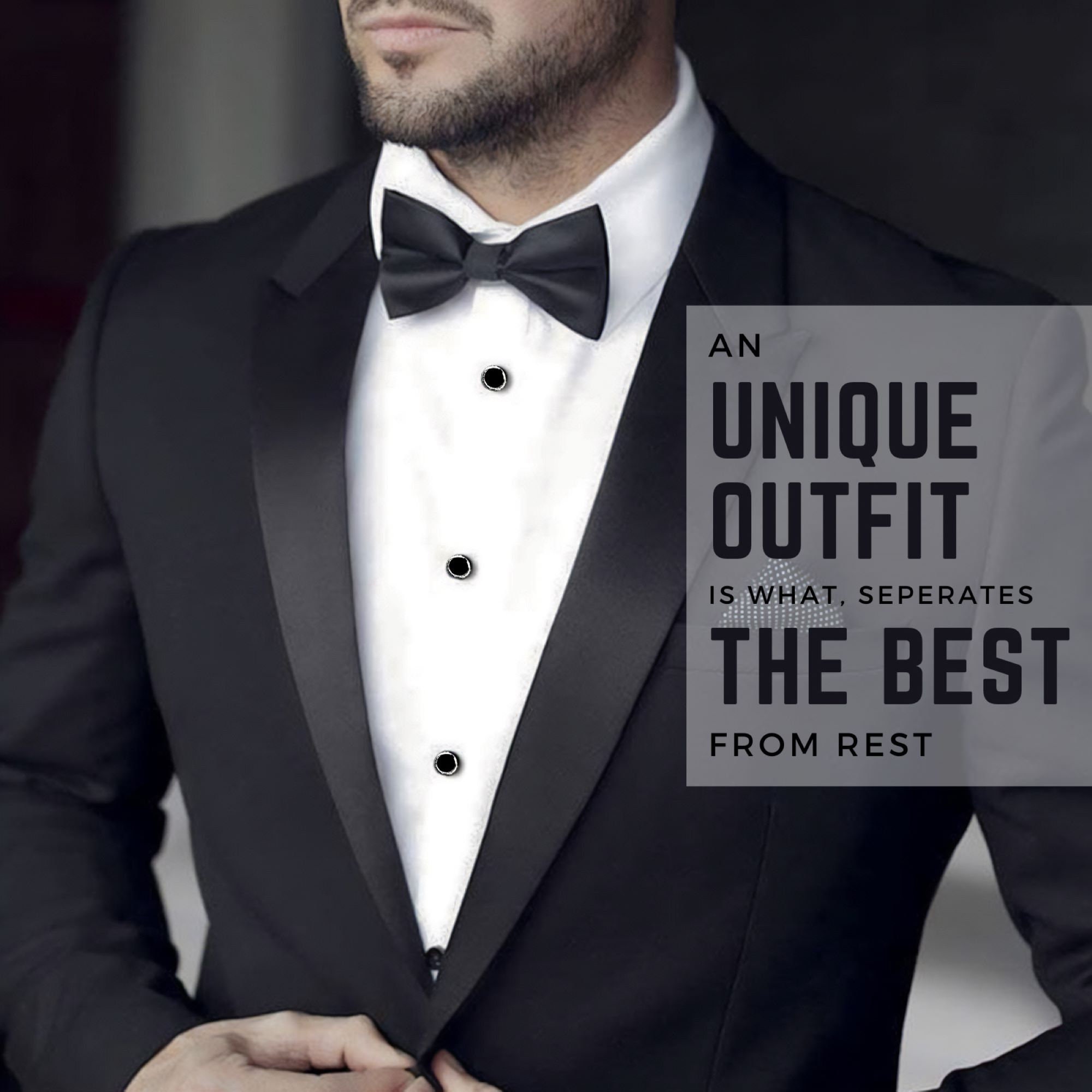 HOESH UK Luxury 6 Shirt Studs Silver/black With Box Men Dress Etsy UK