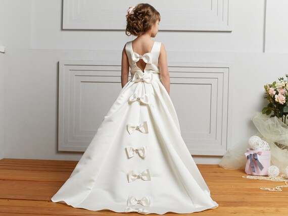 etsy flower girl dresses ivory