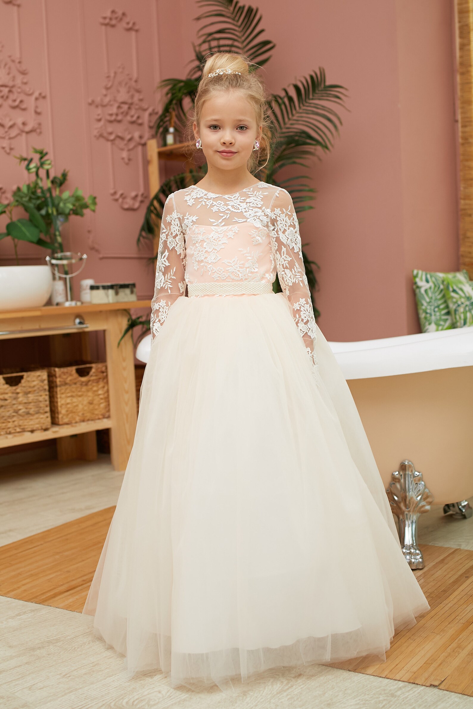 Ivory flower Girl Dress Tutu lace dress Wedding girl dress Etsy