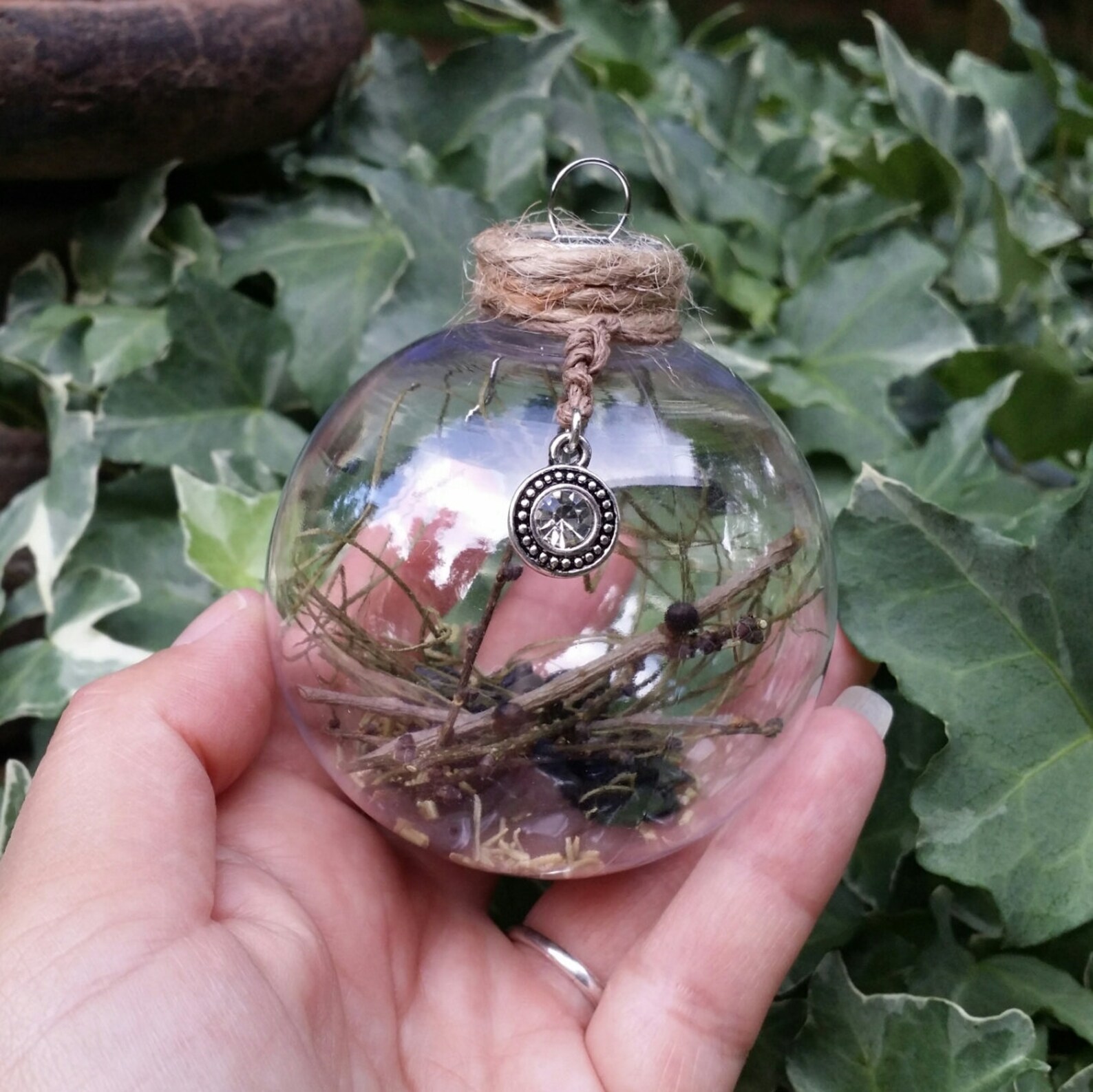 Witch Ball Tranquility Spell Magick Spell Ornament Calming Etsy