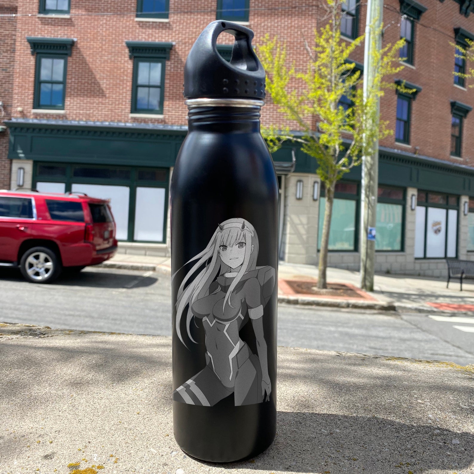 Engraved Anime Bottle Anime Gift Anime Lovers Waifu Bottle Etsy