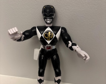 Vintage, Mighty Morphin Power Ranger, Black Ranger Action Figure, Bandai, 1990's