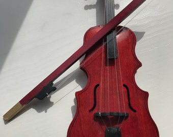 Viola Set Handmade Gift or Cake Topper Decoration. Chocolate Violin