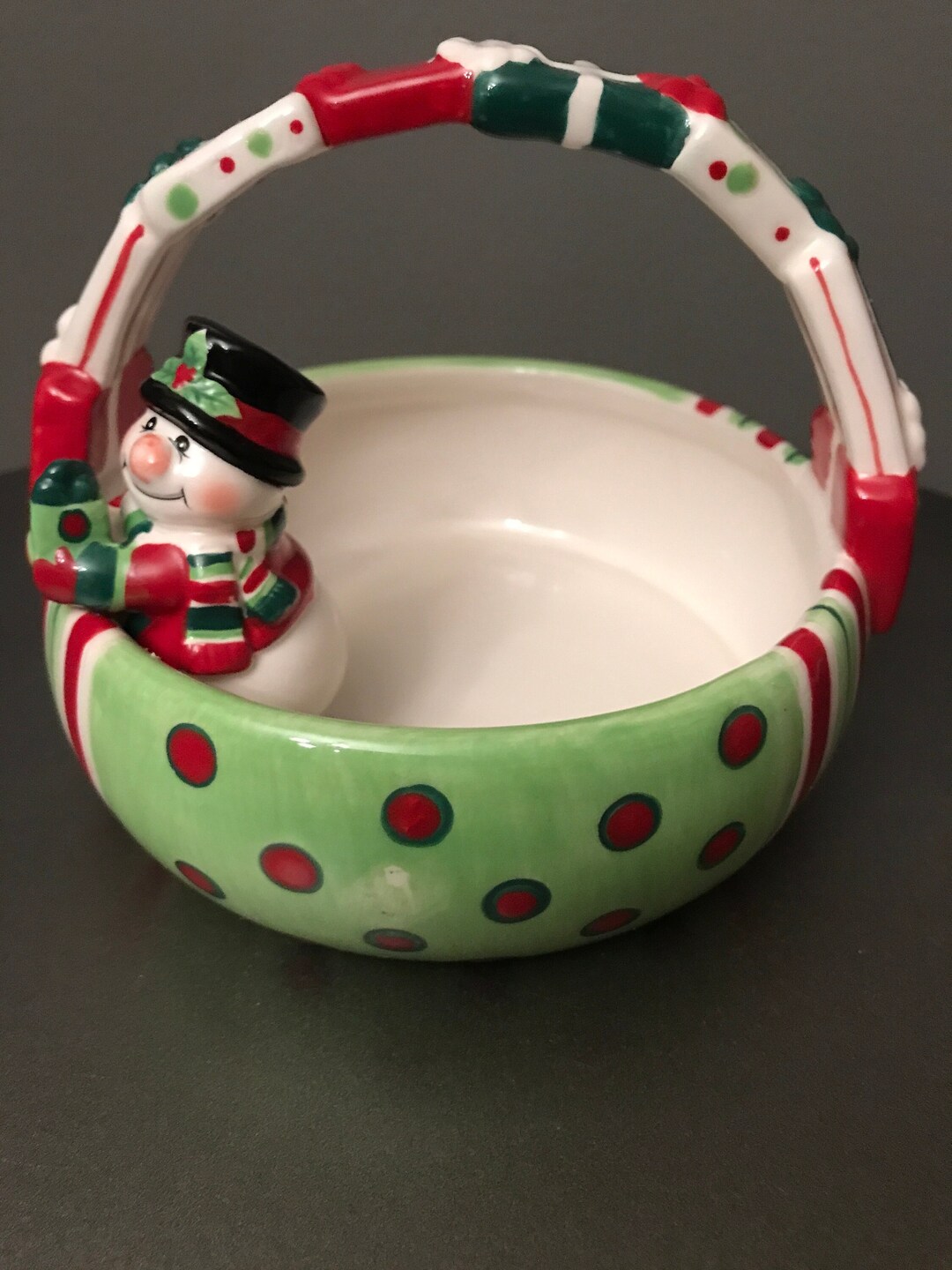 Fitz and Floyd, Christmas Bowl, Bowl for Christmas, Vintage Christmas Bowl, Decorative Xmas Bowl