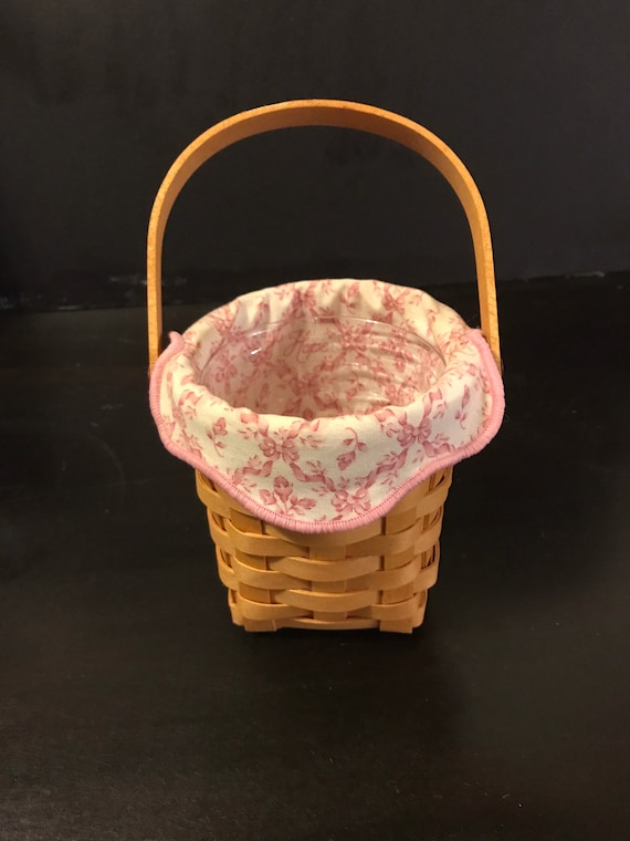 Vintage, Longaberger, Horizon of Hope Basket, Small Basket, Liner