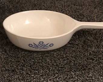 Vintage Corning Ware Saute Pan: Cornflower Pattern, 6.5" Frying Pan (No Lid)