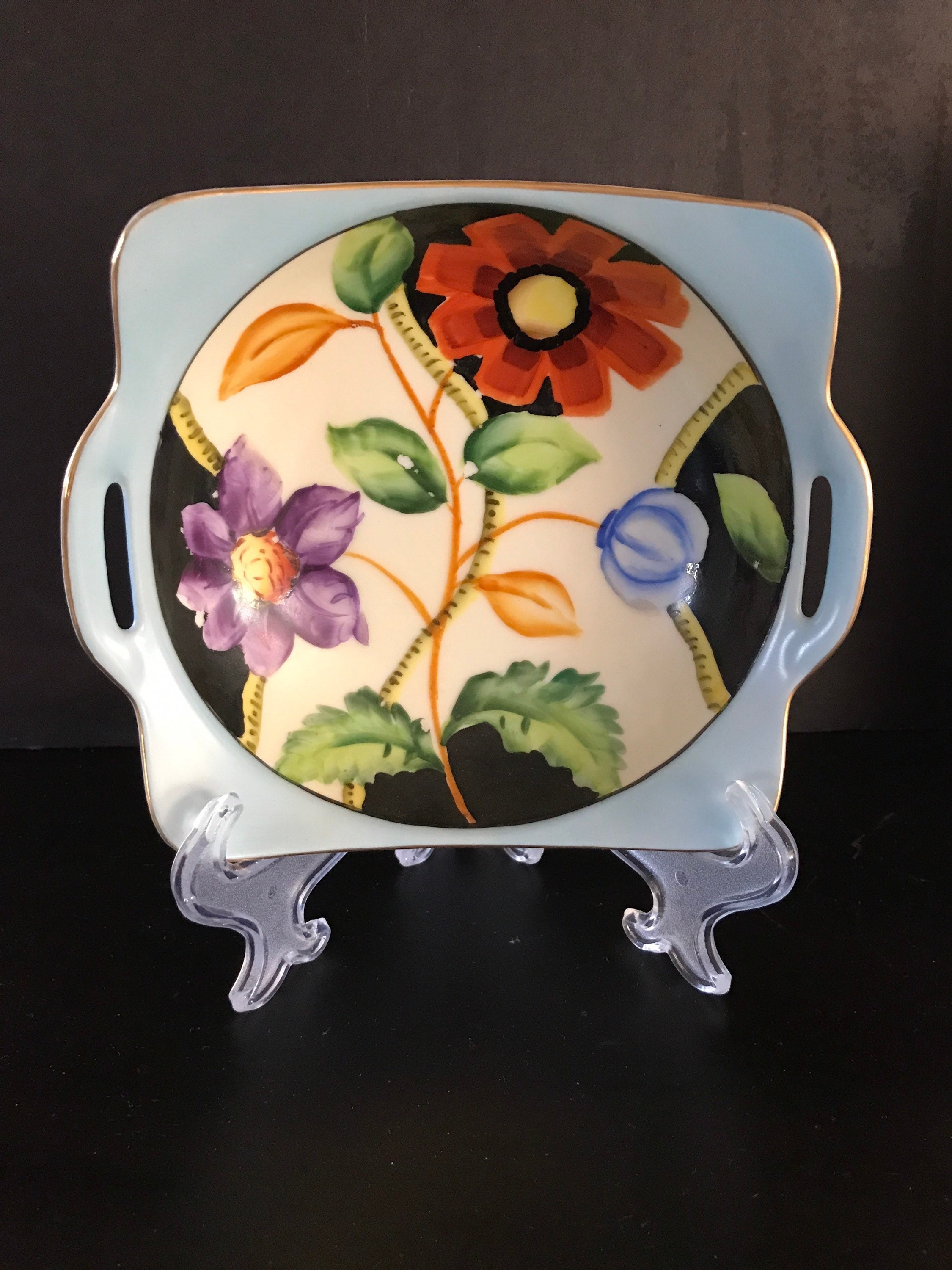 Vintage Noritake Floral Bowl: Hand-painted Porcelain Serving Dish