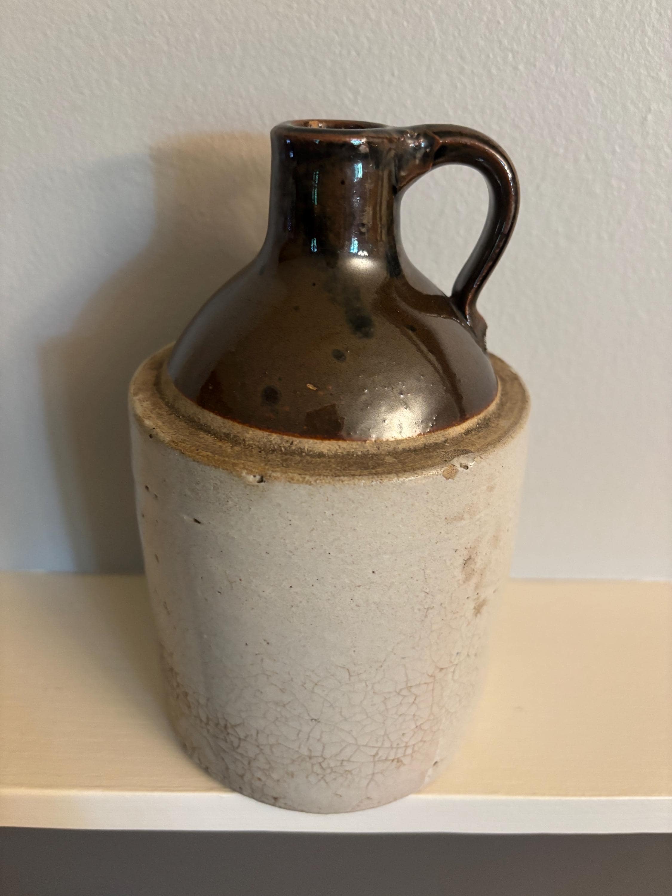 Primitive Stoneware Moonshine Jug: 1930s Beverage Crock - Etsy