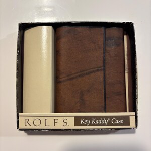 Vintage Rolf's Cowhide Key Holder: Trifold 8-hook Key Kaddy - Etsy