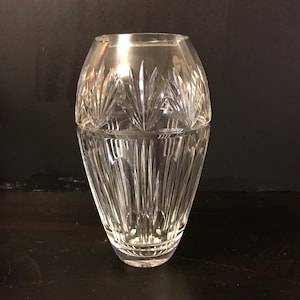 Waterford Crystal, Vase, Waterford Bantry 9&quot; Vase, Vintage Waterford Crystal, Flower Vase, # 114867, Made in Ireland, 2000