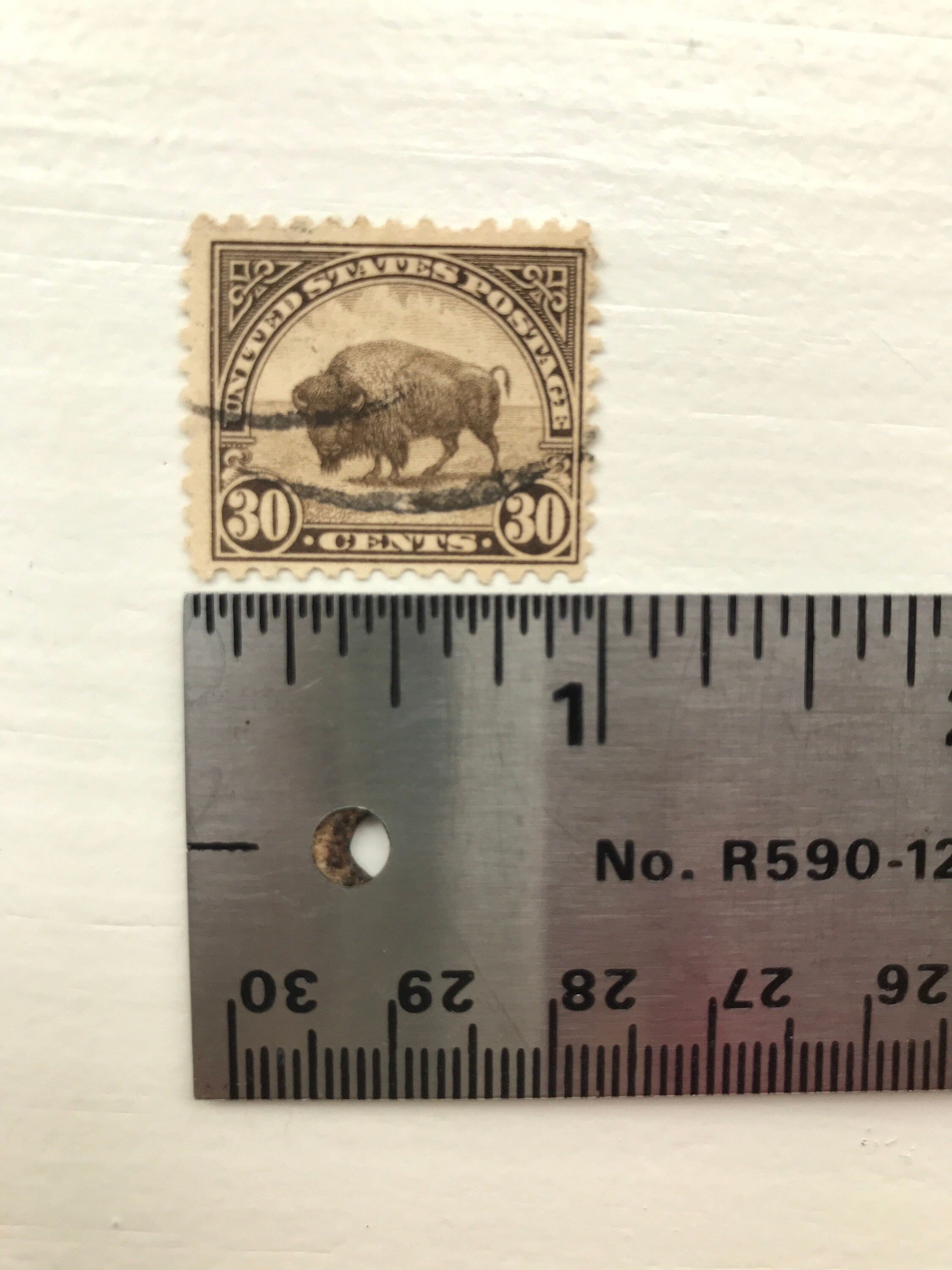 Vintage U.S.A. 569 30 Cent Buffalo Stamp 19231931 Etsy