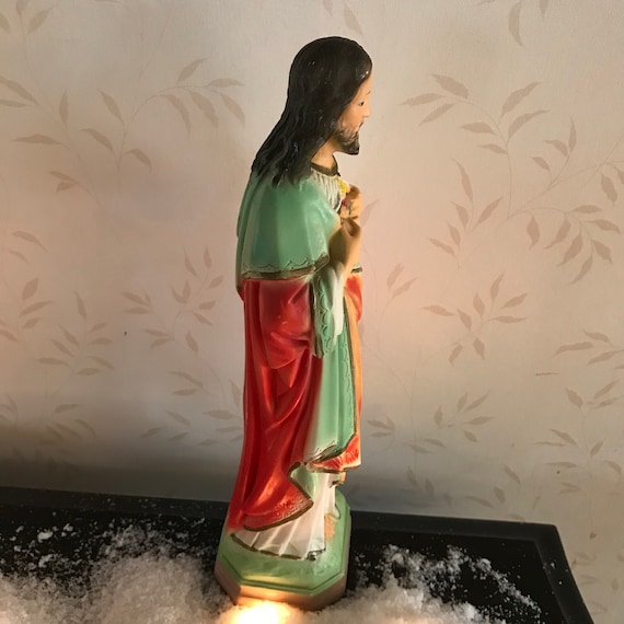 Sacred Heart of Jesus, Chalkware, CS110, Statue, Religious - Etsy