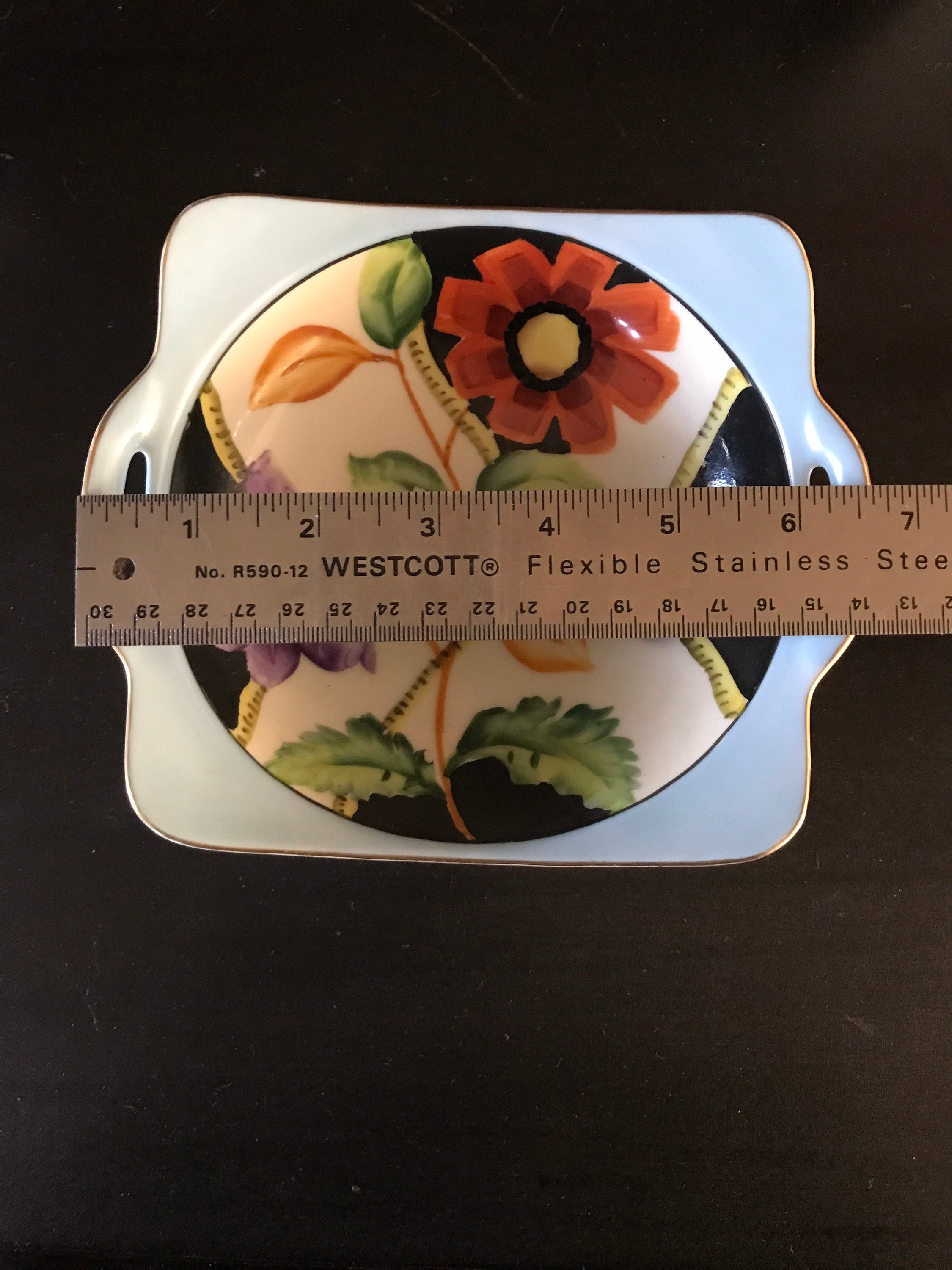 Vintage Noritake Floral Bowl: Hand-painted Porcelain Serving Dish