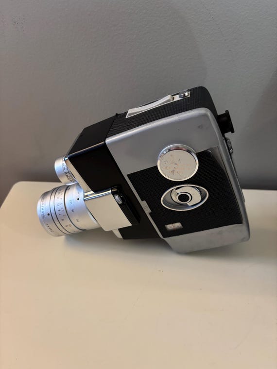 Vintage Yashica 8mm Movie Camera, Collectible Film Camera, 1950s
