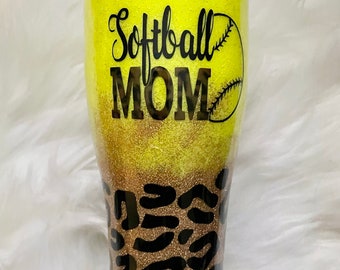 Download Softball Mom Tumbler Etsy