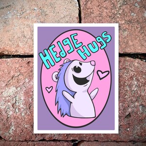 HEDGEHOG Valentine, pacotes de cartões feitos à mão para o dia dos namorados, presente de dia dos Galentines, Hedgie, Hedge Hugs