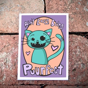 CAT Valentine, Handmade card bundles for Valentines day, Galentines day gift, card for cat lover