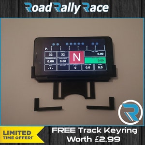 v2 Universal Phone, Tablet Dash holder Fanatec Wheel base,CSL Elite, 2.5 Clubsport