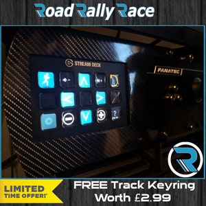 CARBON Fanatec Stream Deck Side Mount For V2.5 Clubsport Wheel Base